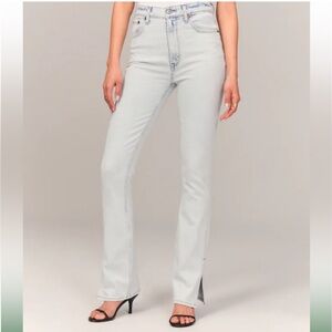 Split-hem Ultra High Rise 90’s Slim Straight Jeans Size 31 (12)